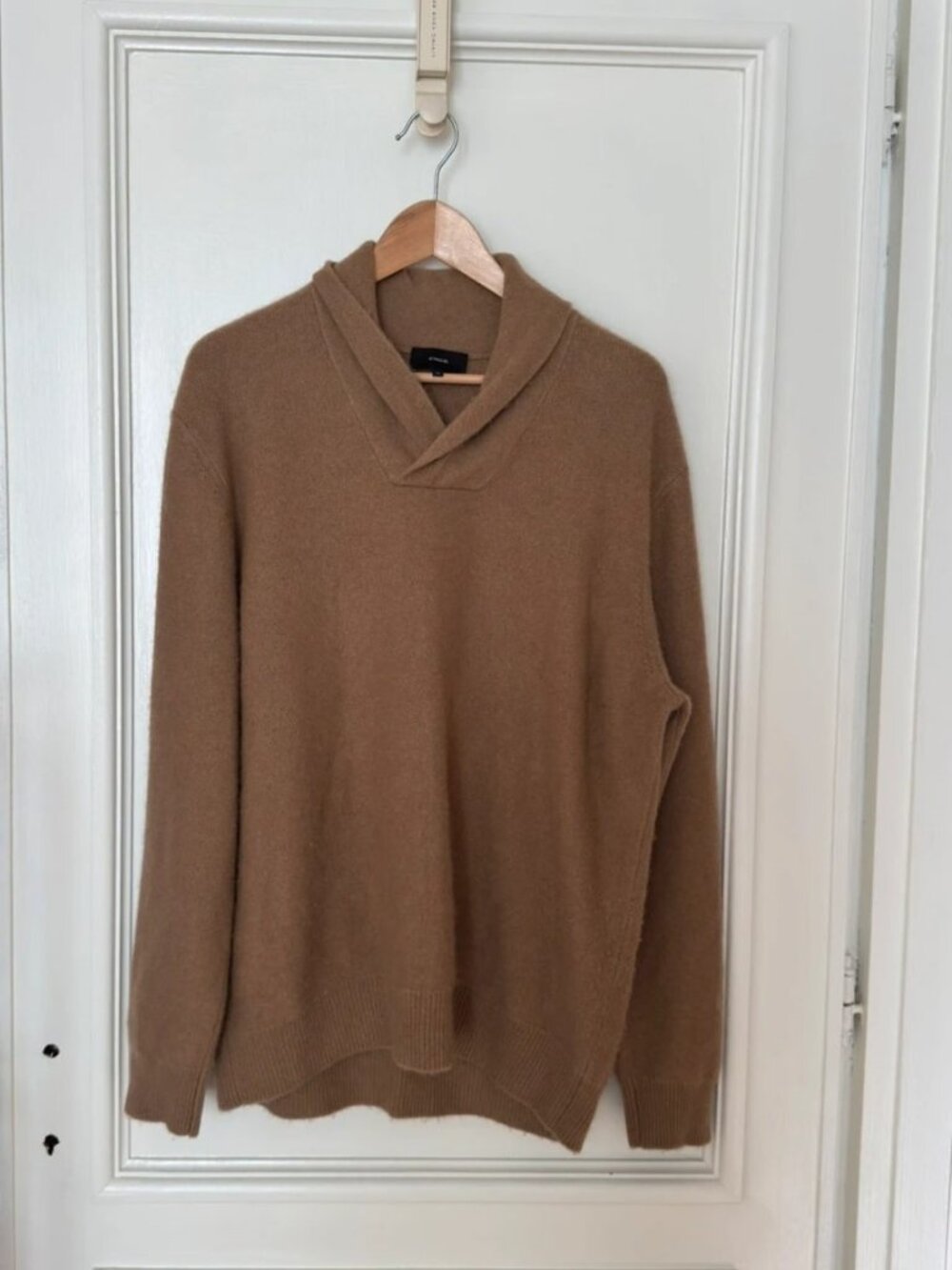 Women’s Vince 100% Cashmere Beige V-Neck Sweater XL